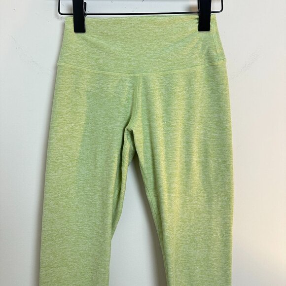 ALO YOGA High Waist Alosoft 7/8 Leggings in Iced Green Tea Heather Size X-Small - Picture 4 of 8